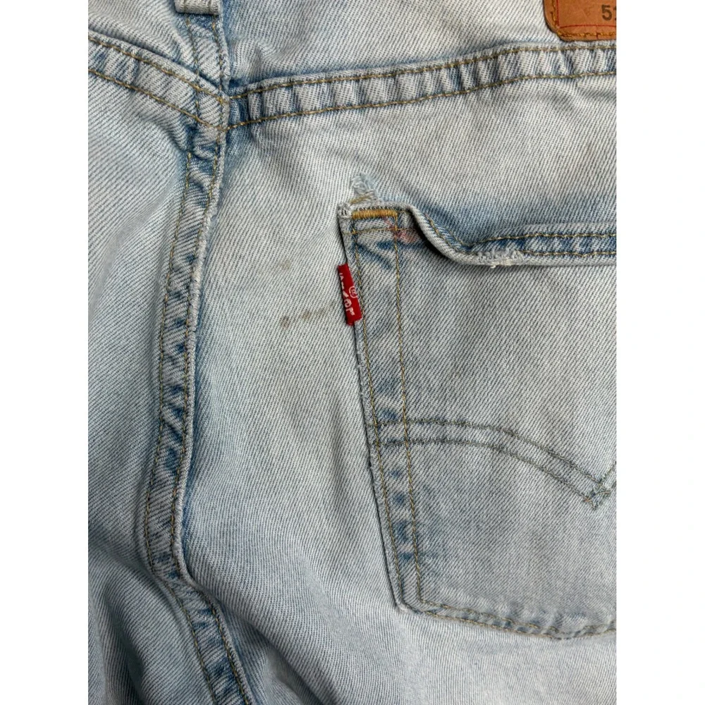 Levis 514 Straight Fit Light Wash Denim Jeans Mens 34x34 00514-1618